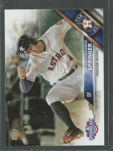 2016 Topps Opening Day #73 George Springer NM-MT Astros - Baseball Card Single