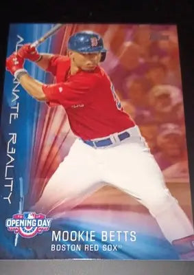2016 Topps Opening Day - Alternate Reality Mookie Betts #AR-2. Red Sox. NRMT+ - Baseball Card Single