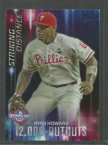 2016 Topps Opening Day Striking Distance #SD-12 Ryan Howard NM-MT Phillies - Baseball Card Single