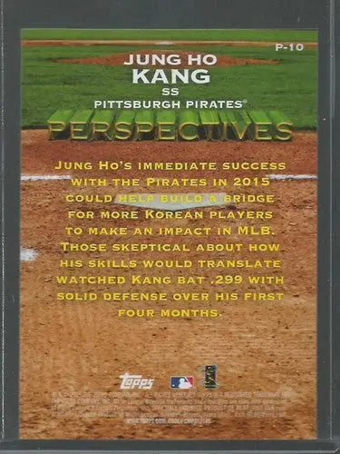 2016 Topps Perspectives #P-10 Jung Ho Kang NM-MT Pirates ID:12115 - Baseball Card Single
