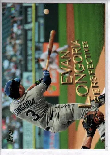 2016 Topps Perspectives Evan Longoria baseball card with original gloss Rays ID 3705