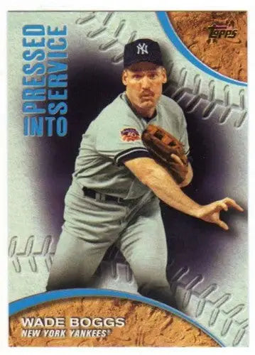 2016 Topps Pressed Into Service #PIS-2 Wade Boggs NM-MT Yankees - Baseball Card Single