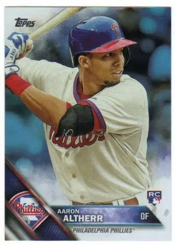 2016 Topps Rainbow Foil Aaron Altherr baseball card Phillies NM-MT product ID 19269