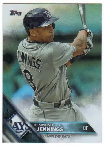 Desmond Jennings baseball card with original gloss in 2016 Topps Rainbow Foil Rays ID 3280