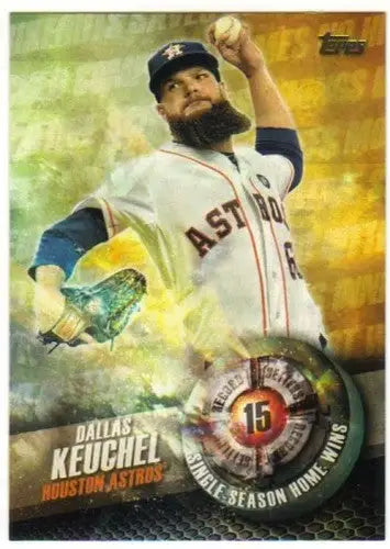 Dallas Keuchel baseball card from 2016 Topps Record Setters series NM-MT