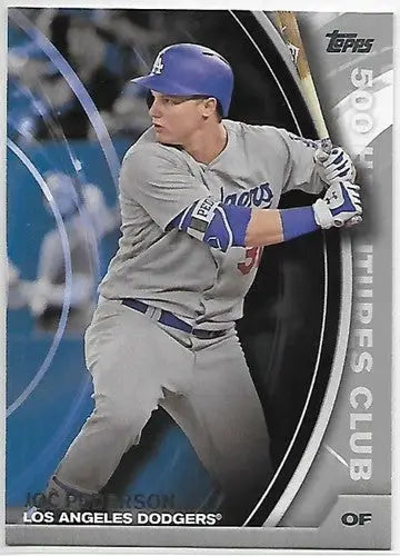 2016 Topps Update Joc Pederson Baseball Card from 500 Home Run Club series