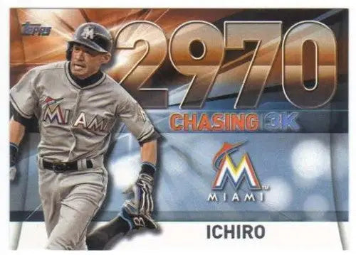 Ichiro baseball card from 2016 Topps Update Chasing 3000 series in NM-MT condition