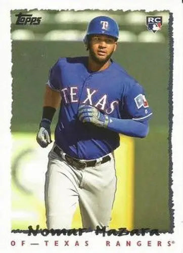 Nomar Mazara baseball card from 2016 Topps Update Retail Exclusive series