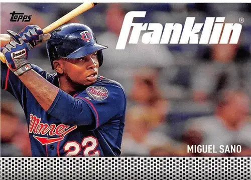 Miguel Sano baseball card from 2016 Topps Update Team Franklin series with original gloss