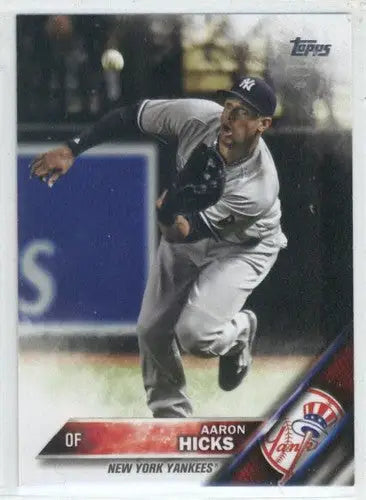 2016 Topps Update #US102 Aaron Hicks NM-MT Yankees ID:10238 - Baseball Card Single