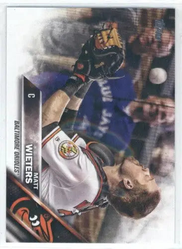 Original gloss 2016 Topps Update US104 Matt Wieters Orioles baseball card