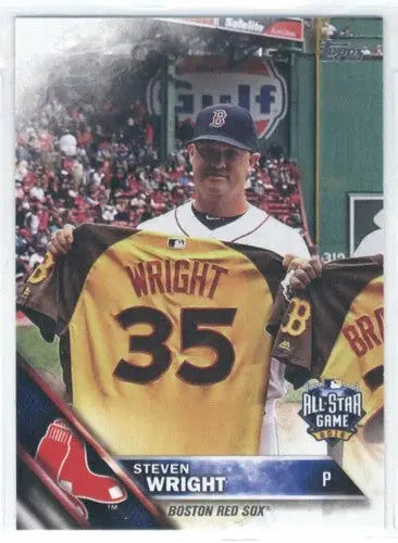 Baseball card US113 Steven Wright Topps Update 2016 Red Sox NM-MT AS ID 18632