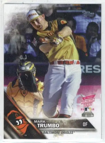 Original gloss 2016 Topps Update US118 Mark Trumbo Orioles baseball card image