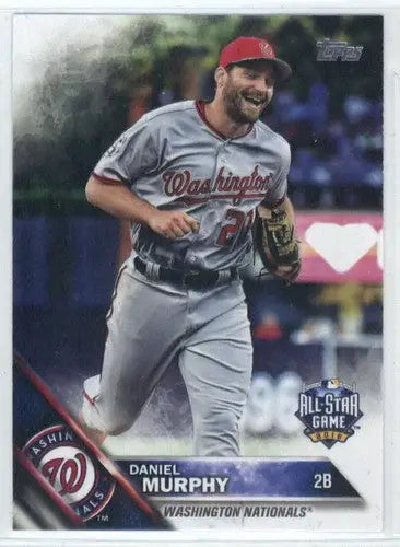 2016 Topps Update US125 Daniel Murphy Nationals baseball card NM-MT