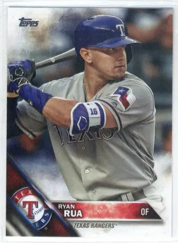Baseball card of Ryan Rua US130 Ryan Rua Topp’s Update 2016 Rangers NM-MT