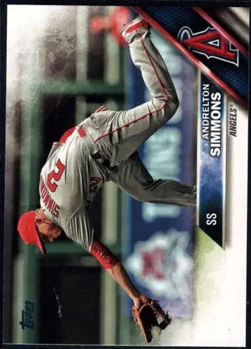 2016 Topps Update US142 Andrelton Simmons baseball card Angels NM-MT