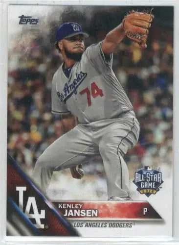 2016 Topps Update US172 Kenley Jansen Dodgers baseball card NM-MT