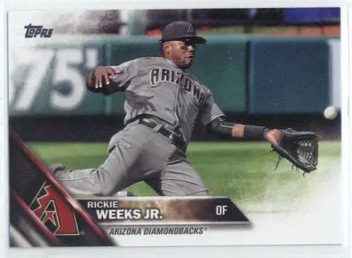 2016 Topps Update US240 Rickie Weeks Jr. baseball card Diamondbacks NM-MT