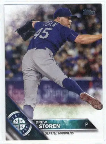 2016 Topps Update US243 Drew Storen Mariners baseball card with original gloss