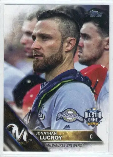 2016 Topps Update US250 Jonathan Lucroy Brewers baseball card NM-MT