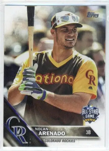 Original gloss US256 Nolan Arenado baseball card from 2016 Topps Update series