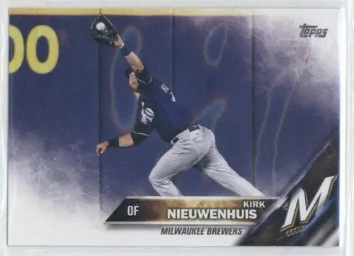 Baseball trading card US263 Kirk Nieuwenhuis Topps Update Milwaukee Brewers NM-MT