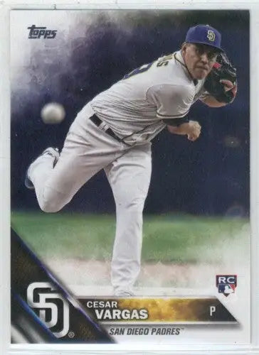 2016 Topps Update #US289 Cesar Vargas NM-MT RC Rookie Padres - Baseball Card Single