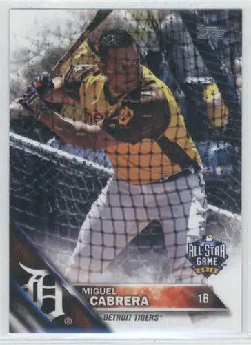 Original gloss 2016 Topps Update US290 Miguel Cabrera Tigers baseball card image