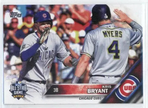 Original gloss 2016 Topps Update US294 Kris Bryant baseball card from Cubs