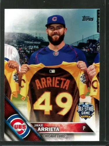 2016 Topps Update #US4 Jake Arrieta NM-MT Cubs AS ID:10244 - Baseball Card Single