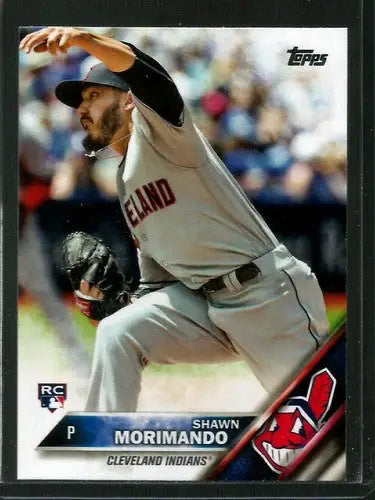 2016 Topps Update US85 Shawn Morimando rookie card Indians ID 12021