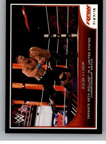 2016 Topps WWE Road to Wrestlemania #69 John Cena NM-MT Defeats Cesaro ID:6306 - Wrestling Card Single