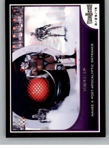 2016 Topps WWE Road to Wrestlemania #9 Triple H NM-MT Makes A Post-Apoca ID:6293 - Wrestling Card Single
