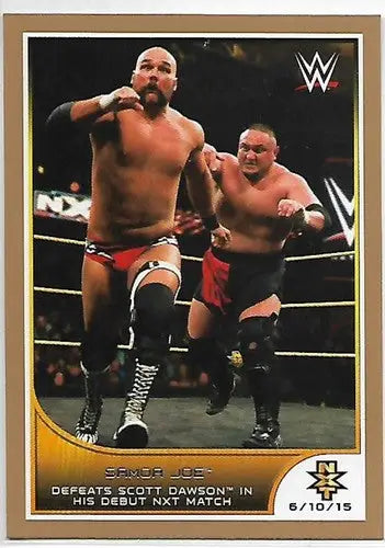 2016 Topps WWE Road to Wrestlemania Bronze Parallel #97 Samoa Joe NM-MT ID:6291