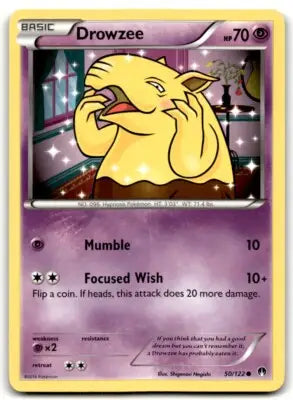 2016 XY BREAKPOINT Drowzee Basic Common Pokémon card for collectors