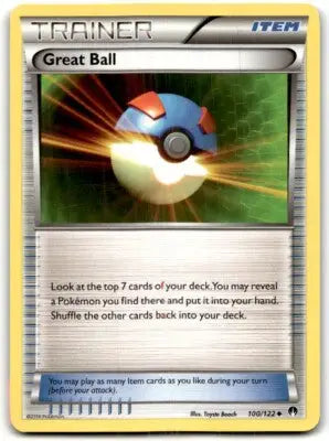 Pokémon Great Ball trainer card from 2016 XY BREAKpoint with text-align center design