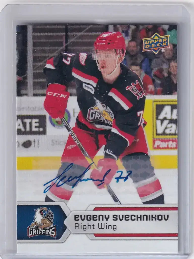2017-18 AHL Hockey Auto #137 Evgeny Scechnikov Griffins