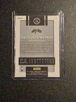 2017-18 Donruss Optic #135 Dejounte Murray Holo - Basketball Card Single