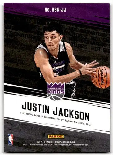 2017-18 Panini Hoops Hot Signatures Rookies #5 Justin Jackson NM-MT Aut ID:43271 - Basketball Card Single