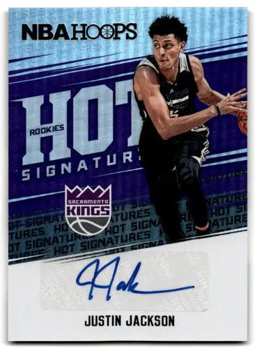 2017-18 Panini Hoops Hot Signatures Rookies #5 Justin Jackson NM-MT Aut ID:43271 - Basketball Card Single