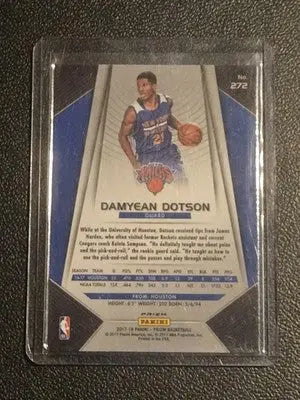 2017-18 Panini Prizm #272 Damyean Dotson Prizms Fast Break - Basketball Card Single