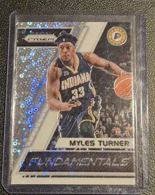 2017-18 Panini Prizm #40 Myles Turner Fundamentals Prizms Fast Break - Basketball Card Single