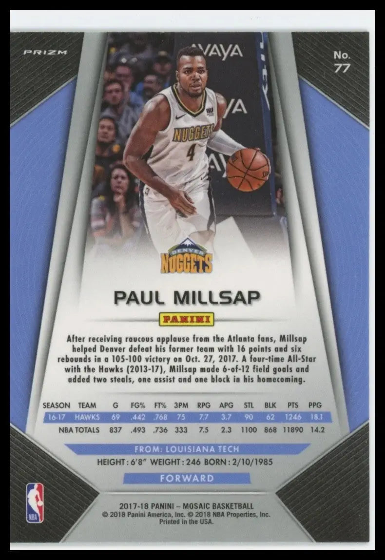 2017-18 Panini Prizm Mosaic - Paul Millsap #77 Green