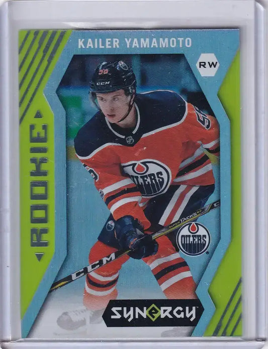 2017-18 Synergy Green #80 Kailer Yamamoto Edmonton Oilers - Hockey Card Single