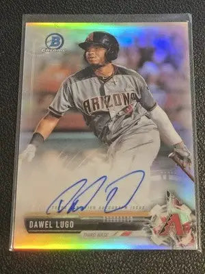 2017 Bowman Chrome #CPA-DL Dawel Lugo Prospect Autographs Refractor #/499 - Baseball Card Single