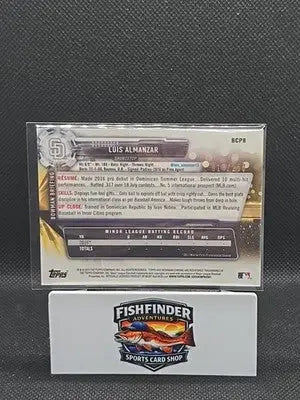 2017 Bowman - Chrome Prospects Luis Almanzar #BCP8 Purple Refractor /250 (RC) - Baseball Card Single