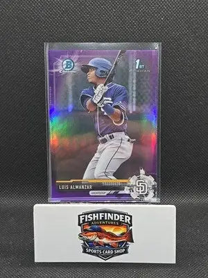 2017 Bowman - Chrome Prospects Luis Almanzar #BCP8 Purple Refractor /250 (RC) - Baseball Card Single