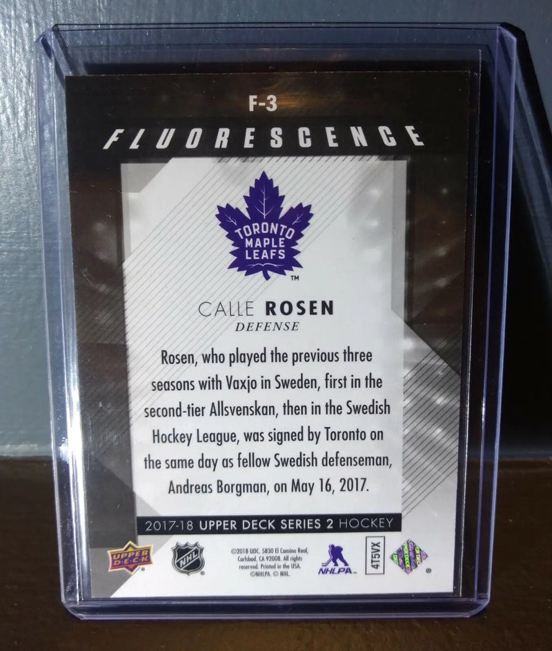 2017 Calle Rosen Upper Deck Fluorescence #F-3 Hockey Card #/150