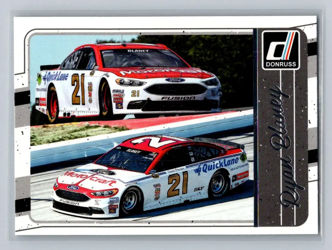 2017 Donruss #120 Ryan Blaney Wood Brothers Racing - Racing Card Single