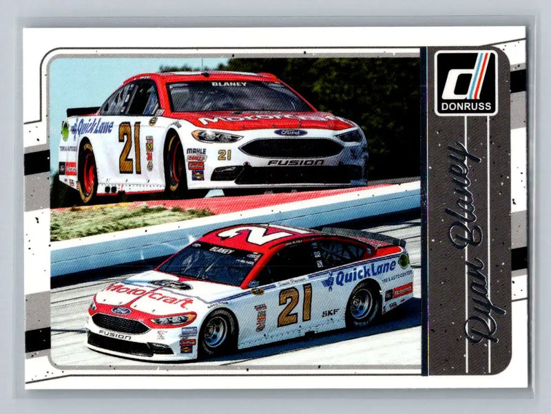 2017 Donruss #120 Ryan Blaney Wood Brothers Racing - Racing Card Single